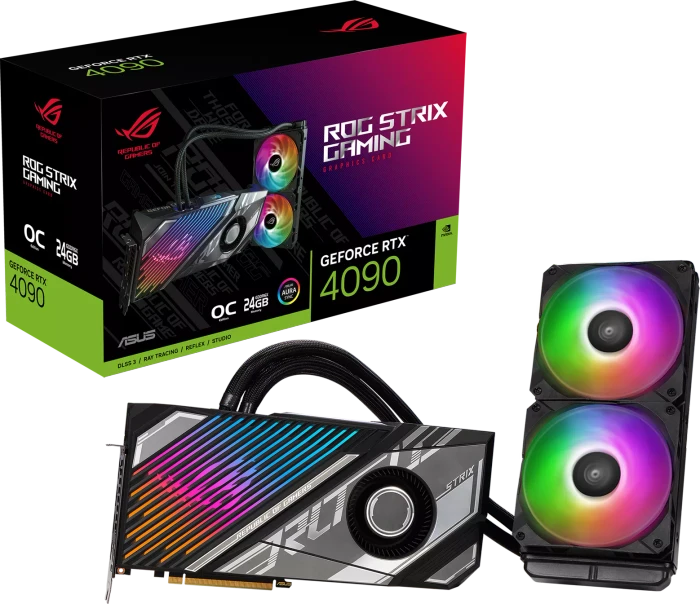 ASUS ROG Strix LC GeForce RTX 4090 OC, ROG-STRIX-LC-RTX4090-O24G-GAMING, 24GB GDDR6X, 2x HDMI, 3x DP