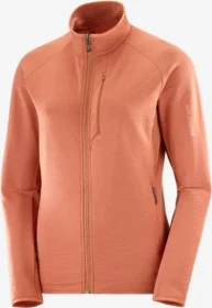 Salomon Essential Lightwarm Fleece Funktionsjacke baked clay (Damen)