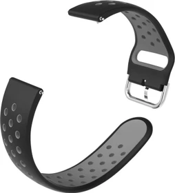 ISY Silikonarmband ISB-1012 universal (22mm) schwarz/grau