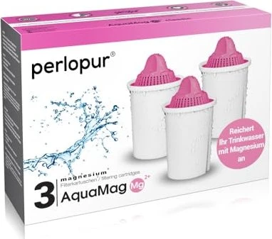 PearlCo Classic AquaMag Tischwasserfilter Kartuschen, 3 Stück