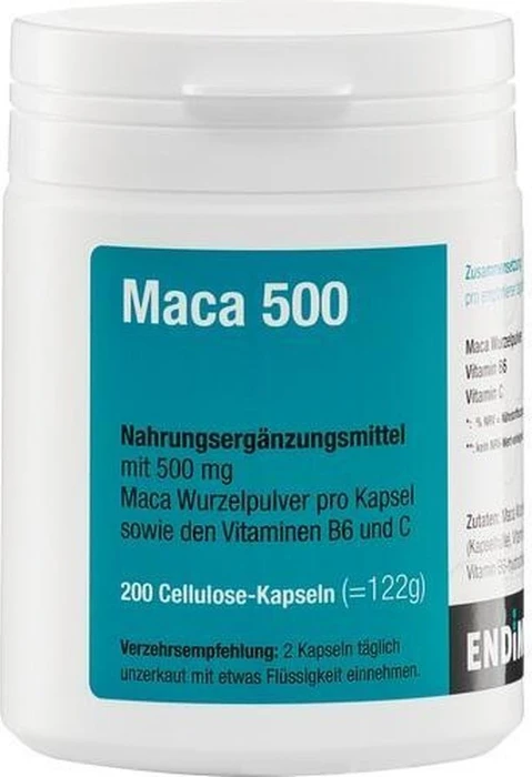 Endima Maca 500 Kapseln, 200 Stück