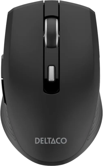 Deltaco Silent Wireless Travel Mouse schwarz, USB/Bluetooth