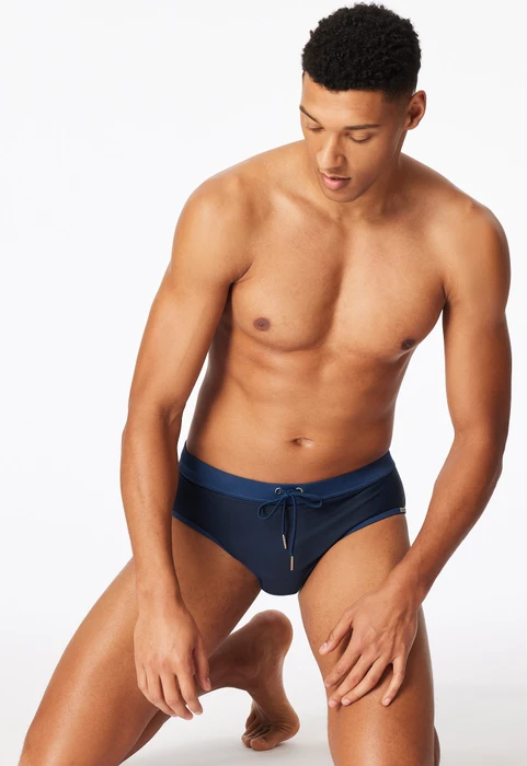 Schiesser Aqua Slip Badehose nachtblau (Herren)