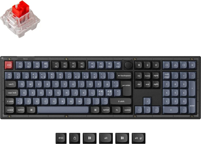 Keychron V6 Knob Version, DE