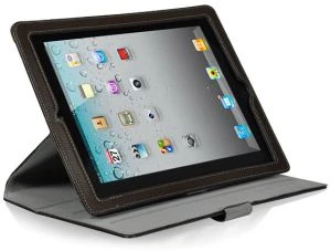 Luxa2 Metis iPad 2 Leder Schutzhülle und Stand braun