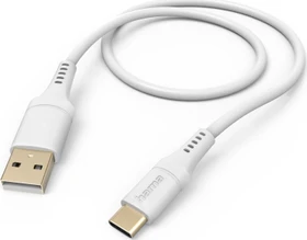 Hama Ladekabel Flexible USB-A/USB-C 1.5m Silikon weiß