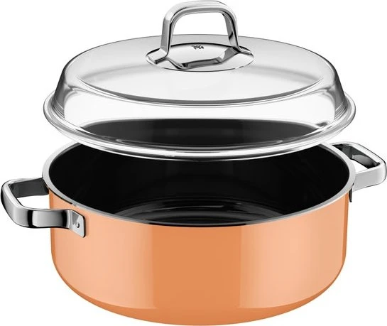 WMF Fusiontec Mineral Pro Schmortopf 28cm papaya orange