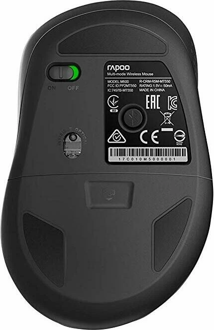 Rapoo M500 Silent Multi-mode Wireless schwarz, USB/Bluetooth