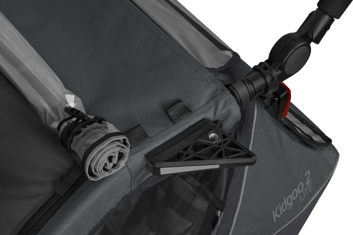 Qeridoo Kidgoo 2 Lite Fahrradanhänger steel grey (Modell 2026)