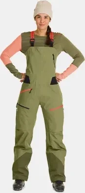 Ortovox 3L Deep Shell Bib Hose lang wild herbs (Damen)