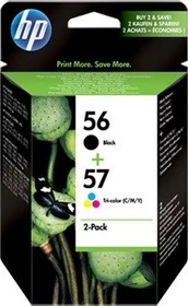 HP Druckkopf mit Tinte 56+57 schwarz/dreifarbig