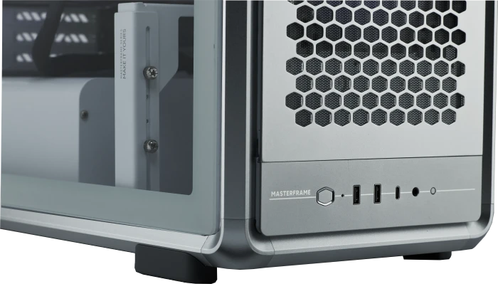 Cooler Master MasterFrame 600, silber, Glasfenster