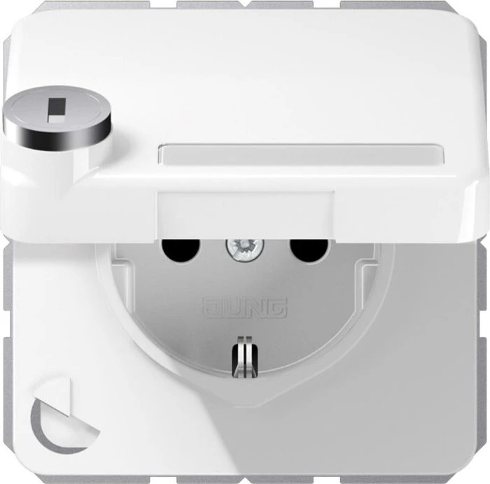Jung Serie CD SCHUKO Steckdose 16A 250V, alpinweiß