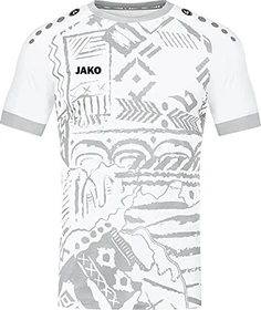 Jako Tropicana Funktionsshirt kurzarm weiß/silbergrau