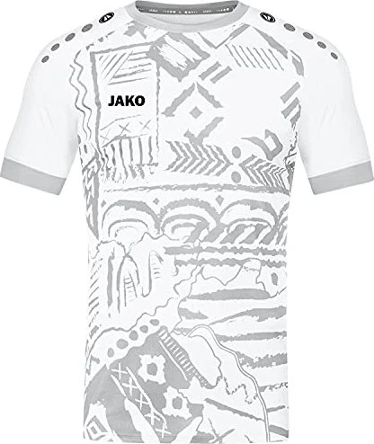 Jako Tropicana Funktionsshirt kurzarm weiß/silbergrau