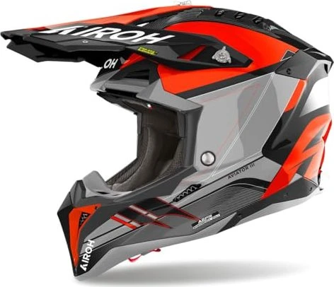 Airoh Aviator 3 Saber orange/schwarz/grau