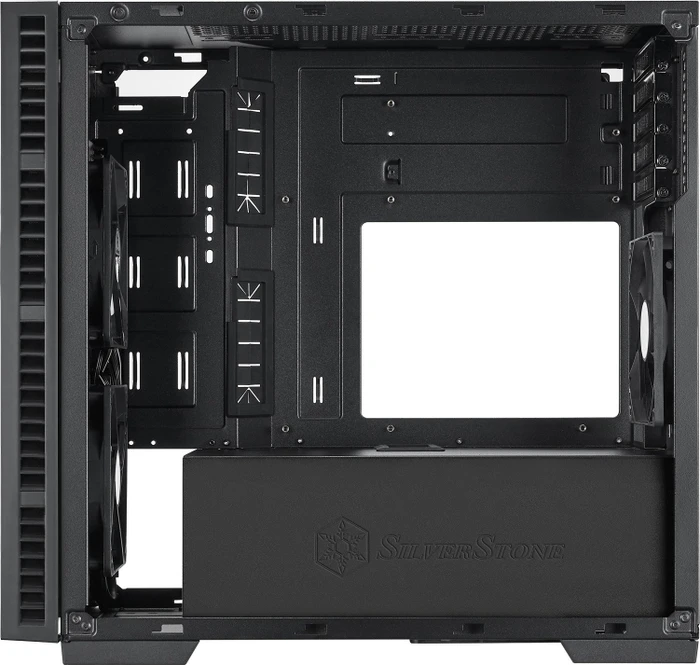 SilverStone Redline Series RL08, rot/schwarz, Glasfenster
