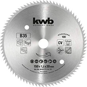 kwb B35 Kreissägeblatt 100Z, 150x1.2x20mm, 1 Stück
