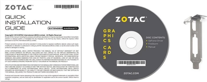 Zotac GeForce GT 1030 Zone Edition, 2GB GDDR5, DVI, HDMI