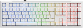 Ducky One X Wireless, weiß, LEDs RGB, Inductive Analog Switch, USB/Bluetooth, DE
