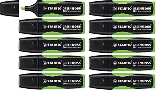 STABILO Green Boss grün, 10er-Pack