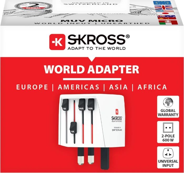 Skross World Travel Adapter MUV Micro, weiß