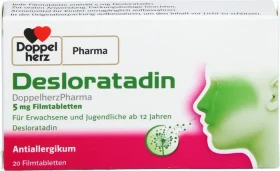 Doppelherz Desloratadin 5mg Filmtabletten, 20 Stück