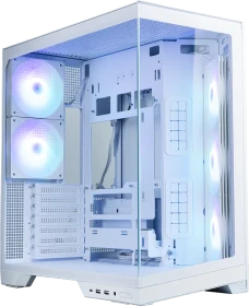 Zalman D50 White, weiß, Glasfenster