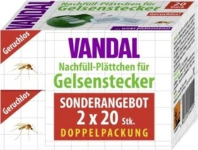 Vandal Nachfüll-Plättchen für Gelsenstecker, 40 Stück