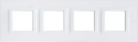 Legrand Axolute Abdeckrahmen 4-fach, White Glass