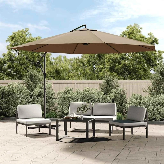 vidaXL Ampelschirm 350cm taupe