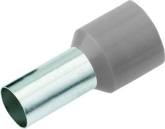 Cimco Aderendhülse 2.50mm² Teilisoliert Grau 100St.
