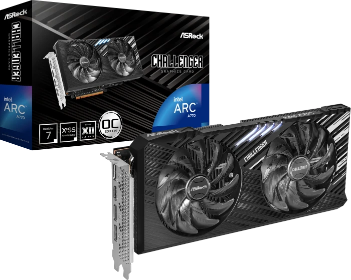 ASRock Arc A770 Challenger SE 16GB OC, A770 CL SE 16GO, 16GB GDDR6, HDMI, 3x DP