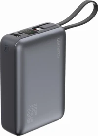 4smarts Enterprise Compact mit integriertem USB-C Kabel 20000mAh 45W grau