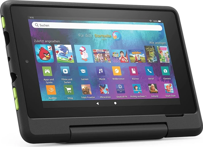 Amazon Fire 7 KFMUWI 2019, ohne Werbung, schwarz, 16GB, Kids Pro Edition