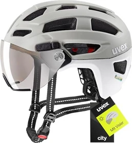 UVEX Finale Visor Helm sand/white mat