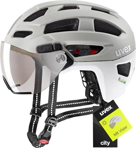 UVEX Finale Visor Helm sand/white mat