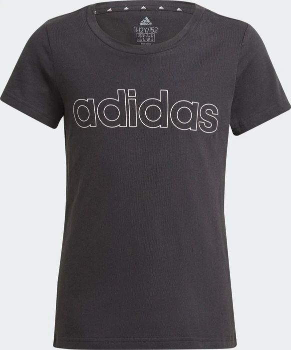 adidas Essentials T-Shirt kurzarm schwarz/weiß (Junior)