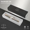 Parker IM brushed metal/gold trim, rechte Hand, fein, Geschenkbox Vorschaubild