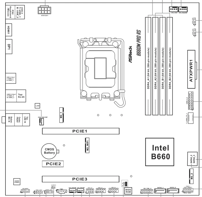 ASRock B660M Pro RS (Intel 1700)