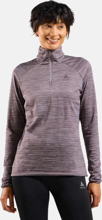 Odlo Run Easy Laufshirt langarm gray ridge melange (Damen)