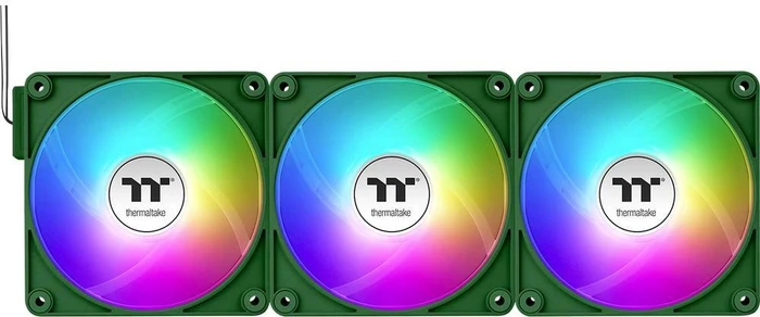 Thermaltake CT120 EX ARGB Sync Racing Green, grün/weiß, 120mm, 3er-Pack