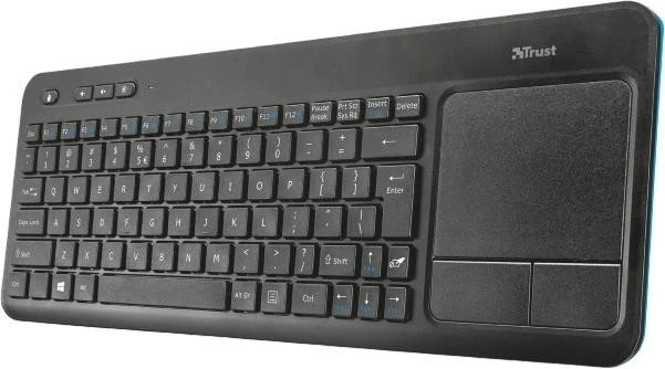 Trust Veza wireless Touchpad Keyboard, USB, DE