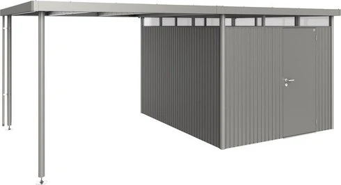 Biohort Seitendach L für Gerätehaus HighLine H5 quarzgrau-metallic