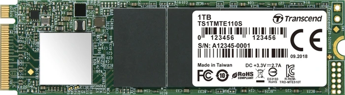 Transcend MTE110S SSD 1TB, M.2 2280 / M-Key / PCIe 3.0 x4