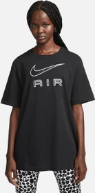 Nike Air T-Shirt kurzarm schwarz/weiß (Damen)