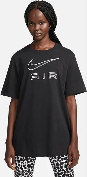 Nike Air T-Shirt kurzarm schwarz/weiß (Damen)
