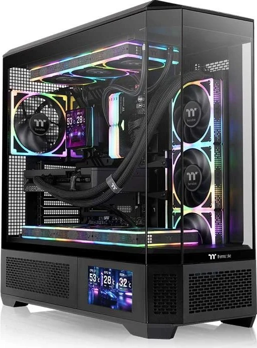 Thermaltake LCD Panel Kit 6.0" für Thermaltake View 600 TG, Monitor Kit, Black