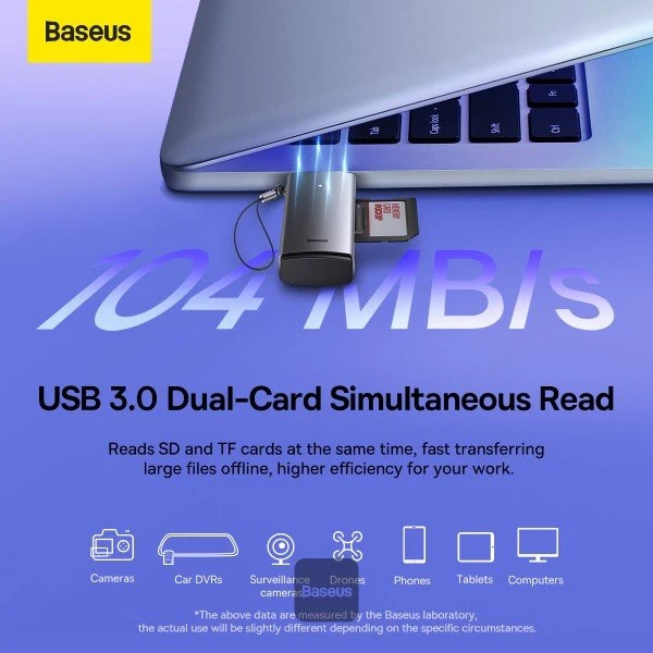 Baseus Lite Series Card Reader, USB-A 3.0 [Stecker]