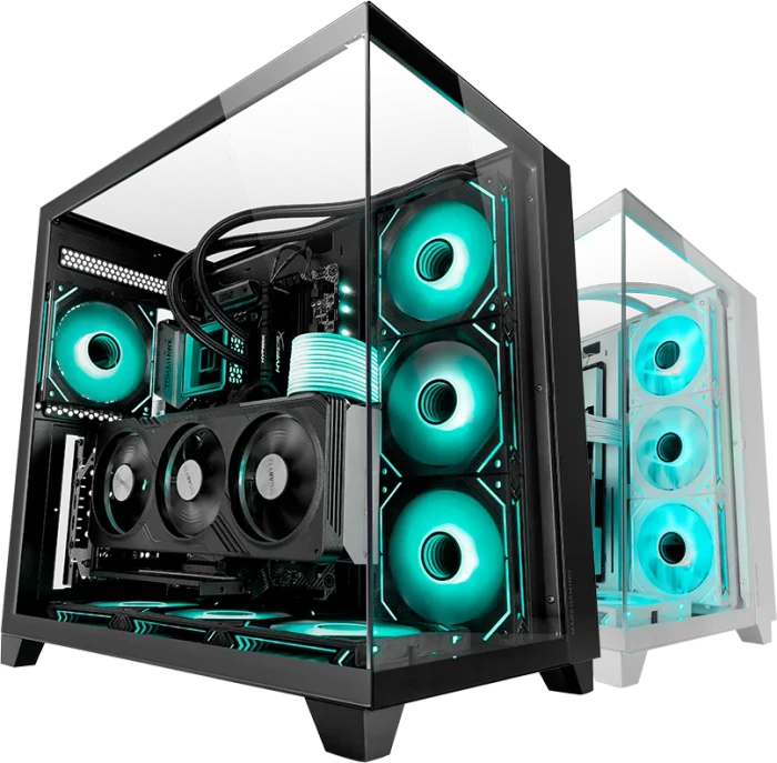 Mars Gaming MC-3C White, Glasfenster